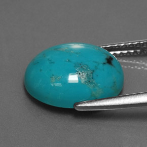 Turquoise Gemstone in 12 x 10 mm (calibrated) Size for Sale, Turquoise Stone in Blue Color