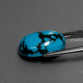 Turquoise Gemstone in 14 x 10 mm (calibrated) Size for Sale, Turquoise Stone in Blue Color