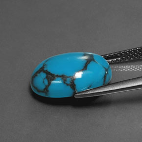 Turquoise Gemstone in 14 x 10 mm (calibrated) Size for Sale, Turquoise Stone in Blue Color