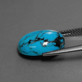 Turquoise Gemstone in 14 x 10 mm (calibrated) Size for Sale, Turquoise Stone in Blue Color