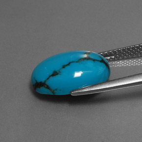 Turquoise Gemstone in 14 x 10 mm (calibrated) Size for Sale, Turquoise Stone in Blue Color