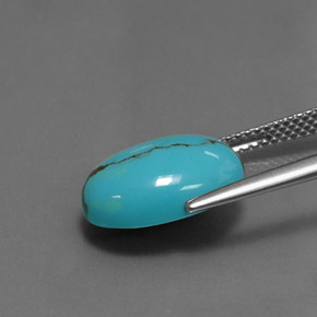 Turquoise Gemstone in 14 x 10 mm (calibrated) Size for Sale, Turquoise Stone in Blue Color
