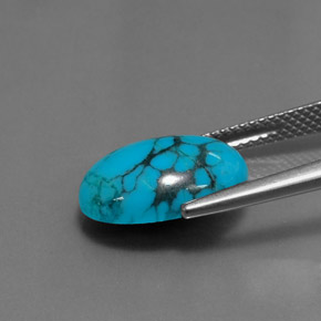 Turquoise Gemstone in 14 x 10 mm (calibrated) Size for Sale, Turquoise Stone in Blue Color