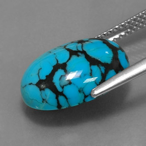 Turquoise Gemstone in 14 x 10 mm (calibrated) Size for Sale, Turquoise Stone in Blue Color