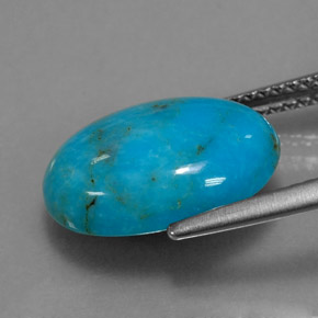 Turquoise Gemstone in 14 x 10 mm (calibrated) Size for Sale, Turquoise Stone in Blue Color