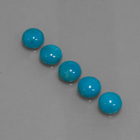 Turquoise Gemstone in 6 mm (calibrated) Size for Sale, Turquoise Stone in Blue Color