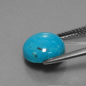 Turquoise Gemstone in 10 mm (calibrated) Size for Sale, Turquoise Stone in Blue Color