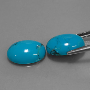Turquoise Gemstone in 14 x 10 mm (calibrated) Size for Sale, Turquoise Stone in Blue Color
