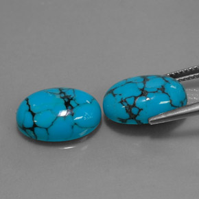 Turquoise Gemstone in 14 x 10 mm (calibrated) Size for Sale, Turquoise Stone in Blue Color