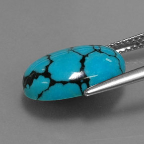 Turquoise Gemstone in 14 x 10 mm (calibrated) Size for Sale, Turquoise Stone in Blue Color