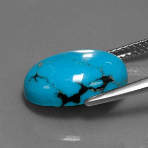 Turquoise Gemstone in 14 x 10 mm (calibrated) Size for Sale, Turquoise Stone in Blue Color