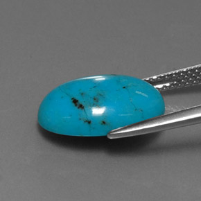 Turquoise Gemstone in 14 x 10 mm (calibrated) Size for Sale, Turquoise Stone in Blue Color