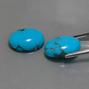 Turquoise Gemstone in 14 x 10 mm (calibrated) Size for Sale, Turquoise Stone in Blue Color