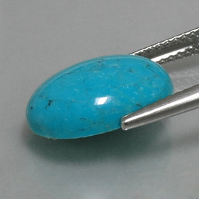 Turquoise Gemstone in 14 x 10 mm (calibrated) Size for Sale, Turquoise Stone in Blue Color