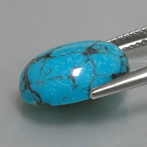 Turquoise Gemstone in 14 x 10 mm (calibrated) Size for Sale, Turquoise Stone in Blue Color