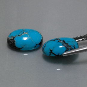 Turquoise Gemstone in 14 x 10 mm (calibrated) Size for Sale, Turquoise Stone in Blue Color