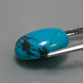 Turquoise Gemstone in 14 x 10 mm (calibrated) Size for Sale, Turquoise Stone in Blue Color