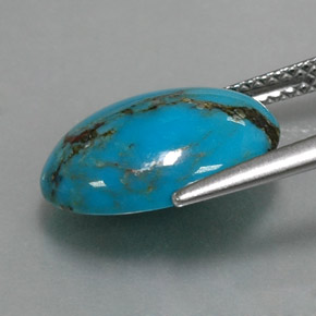 Turquoise Gemstone in 14 x 10 mm (calibrated) Size for Sale, Turquoise Stone in Blue Color
