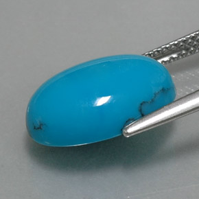 Turquoise Gemstone in 14 x 10 mm (calibrated) Size for Sale, Turquoise Stone in Blue Color