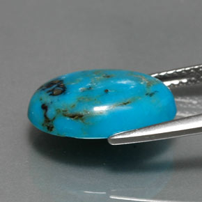 Turquoise Gemstone in 14 x 10 mm (calibrated) Size for Sale, Turquoise Stone in Blue Color