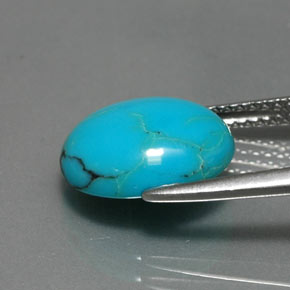 Turquoise Gemstone in 12 x 10 mm (calibrated) Size for Sale, Turquoise Stone in Blue Color