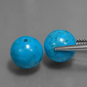 Turquoise Gemstone in 10.3 mm Size for Sale, Turquoise Stone in Blue Color