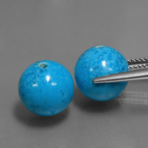 Turquoise Gemstone in 10.2 mm Size for Sale, Turquoise Stone in Blue Color