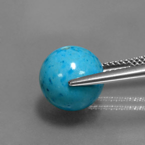 Turquoise Gemstone in 10.3 mm Size for Sale, Turquoise Stone in Blue Color