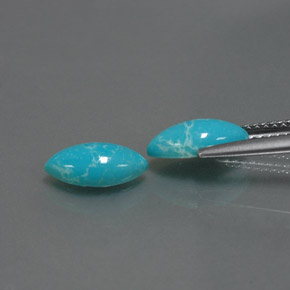 Turquoise Gemstone in 10 x 5 mm (calibrated) Size for Sale, Turquoise Stone in Blue Color
