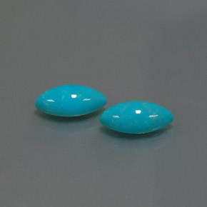 1.85 ct Blue Turquoise Stone, Natural Turquoise in Marquise Cabochon Shape for Sale