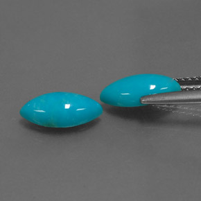 Turquoise Gemstone in 10 x 5 mm (calibrated) Size for Sale, Turquoise Stone in Blue Color