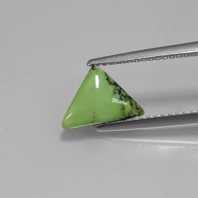 1.07 ct Green Turquoise Gemstone, Turquoise Gem in Trillion Cabochon Shape for Sale.
