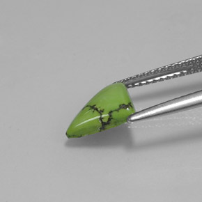 Turquoise Gemstone in 10 x 7.3 mm Size for Sale, Turquoise Stone in Yellow Green Color