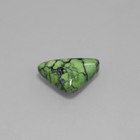 1.23 ct Green Turquoise Stone, Natural Turquoise in Trillion Cabochon Shape for Sale