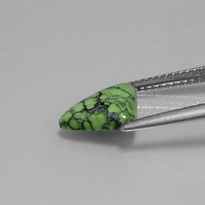 Turquoise Gemstone in 10.6 x 7.7 mm Size for Sale, Turquoise Stone in Yellow Green Color