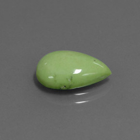 2.69 ct Green Turquoise Stone, Natural Turquoise in Pear Cabochon Shape for Sale