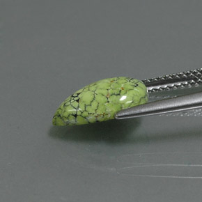 Turquoise Gemstone in 12 x 8 mm (calibrated) Size for Sale, Turquoise Stone in Yellow Green Color