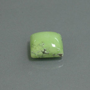 2.00 ct Green Turquoise Stone, Natural Turquoise in Square Cabochon Shape for Sale