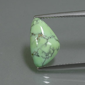 2.71 ct Green Turquoise Gemstone, Turquoise Gem in Fancy Cabochon Shape for Sale.