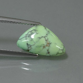 2.71 ct Green Turquoise Stone, Natural Turquoise in Fancy Cabochon Shape for Sale