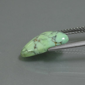Turquoise Gemstone in 13.8 x 8.4 mm Size for Sale, Turquoise Stone in Yellow Green Color