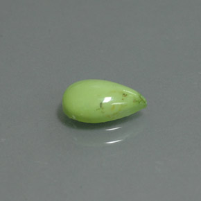 1.11 ct Green Turquoise Stone, Natural Turquoise in Pear Cabochon Shape for Sale