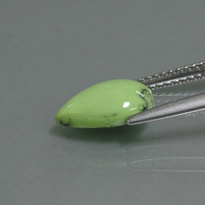 Turquoise Gemstone in 10.7 x 7.2 mm Size for Sale, Turquoise Stone in Yellow Green Color