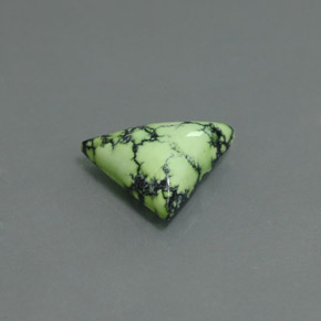 2.48 ct Green Turquoise Stone, Natural Turquoise in Trillion Cabochon Shape for Sale
