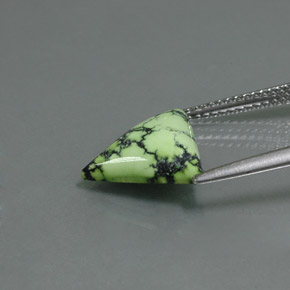 Turquoise Gemstone in 13.3 x 10.8 mm Size for Sale, Turquoise Stone in Yellow Green Color