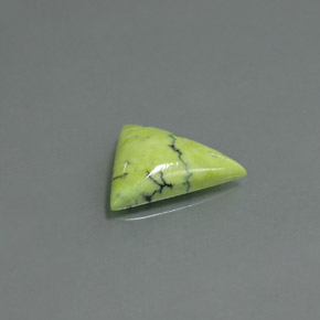 2.59 ct Green Turquoise Stone, Natural Turquoise in Trillion Cabochon Shape for Sale