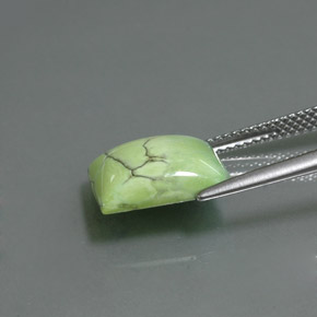 Turquoise Gemstone in 12.4 x 10.2 mm Size for Sale, Turquoise Stone in Yellow Green Color