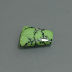 2.04 ct Green Turquoise Stone, Natural Turquoise in Trapezoid Cabochon Shape for Sale