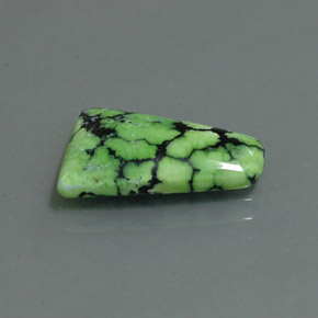 2.84 ct Green Turquoise Stone, Natural Turquoise in Trapezoid Cabochon Shape for Sale