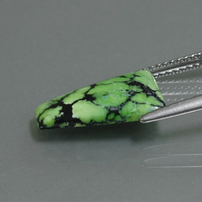 Turquoise Gemstone in 14.9 x 10.1 mm Size for Sale, Turquoise Stone in Yellow Green Color